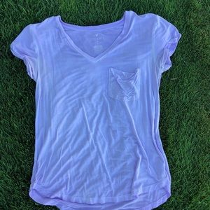American Eagle purple shirt